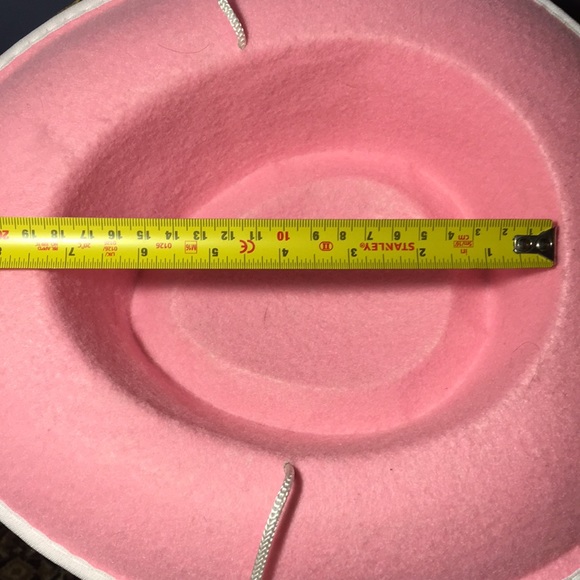 Girls pink felt cowgirl hat western 13” small Tweetsie style cap - Picture 10 of 11